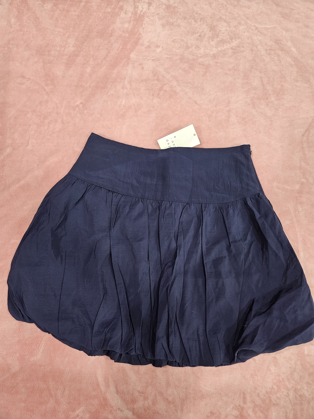 a new day Navy Bubble Skirt with Wide Waistband